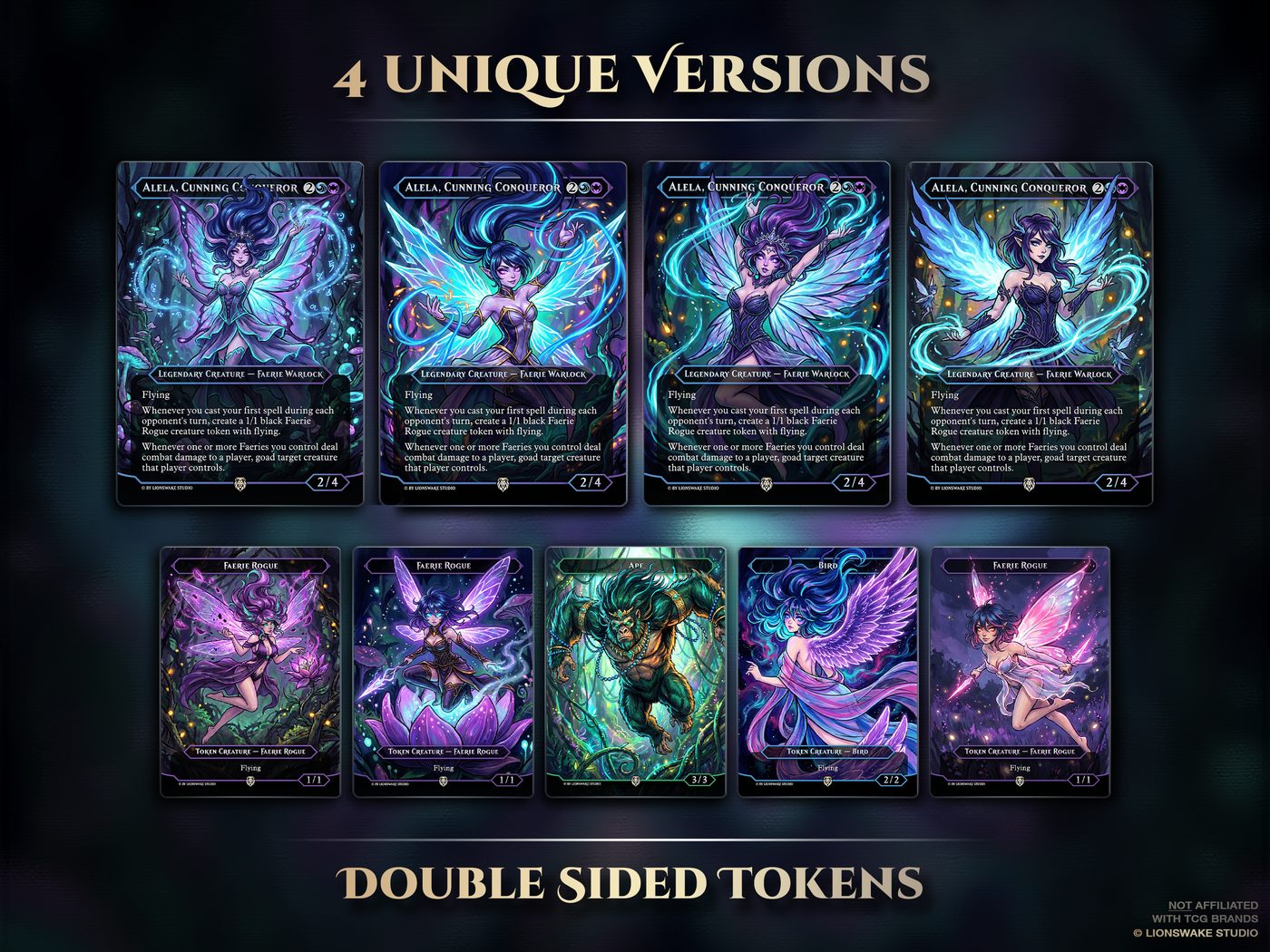 Alela Faerie Commander Deck — original artwork, view 2
