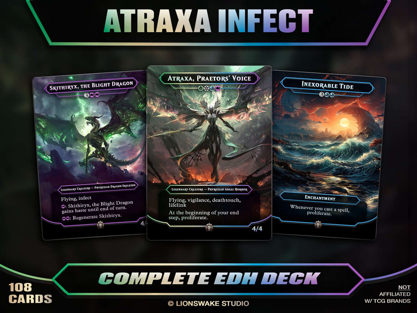 Atraxa Poison Commander Deck — custom original card art