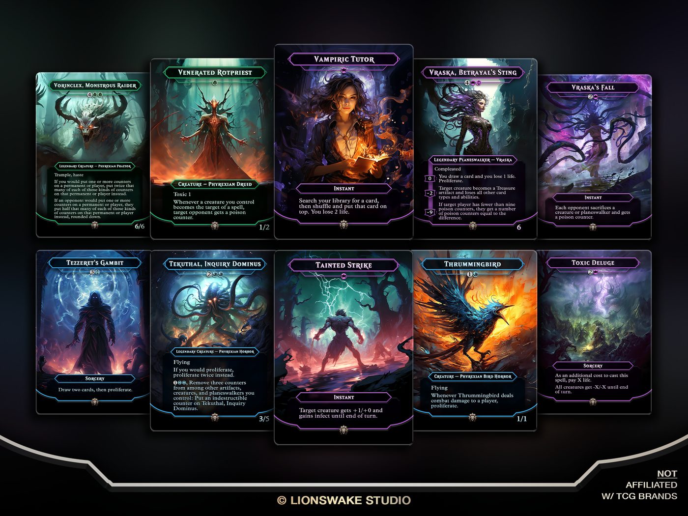 Atraxa Poison Commander Deck — original artwork, view 8