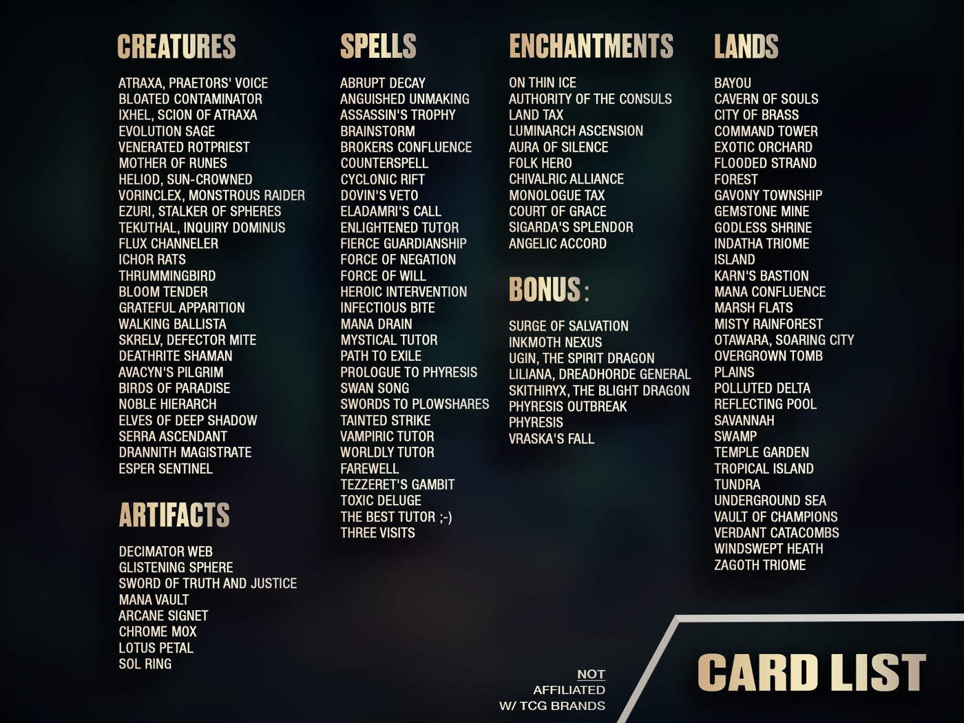 Atraxa Poison Commander Deck — original artwork, view 9