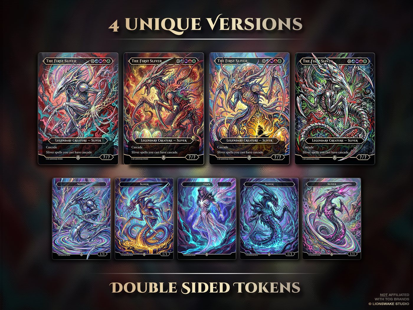 The First Sliver Commander Deck — original artwork, view 2