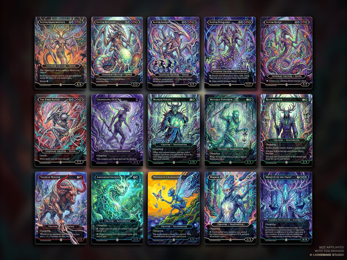 The First Sliver Commander Deck — original artwork, view 8
