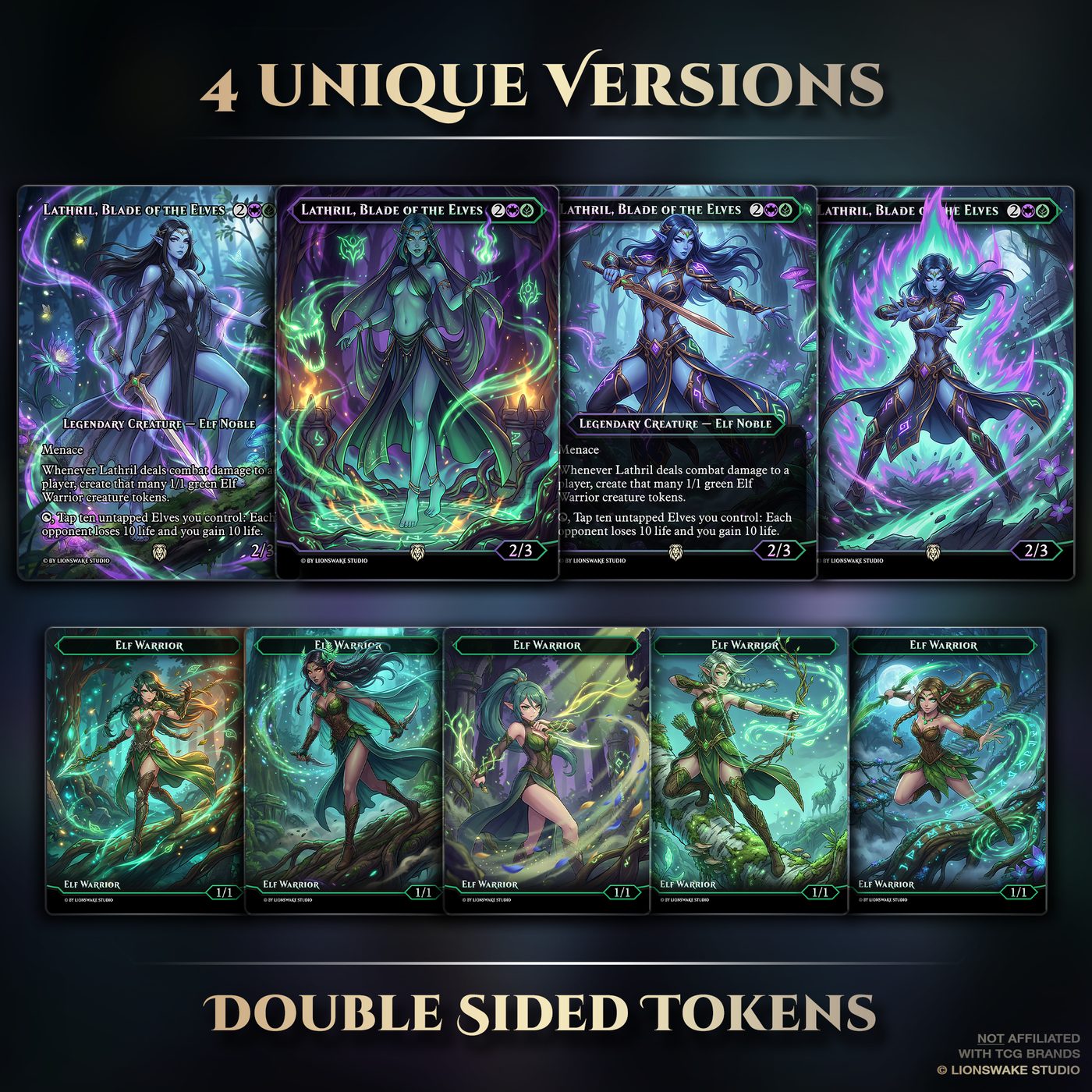 Lathril Elf Commander Deck — original artwork, view 2