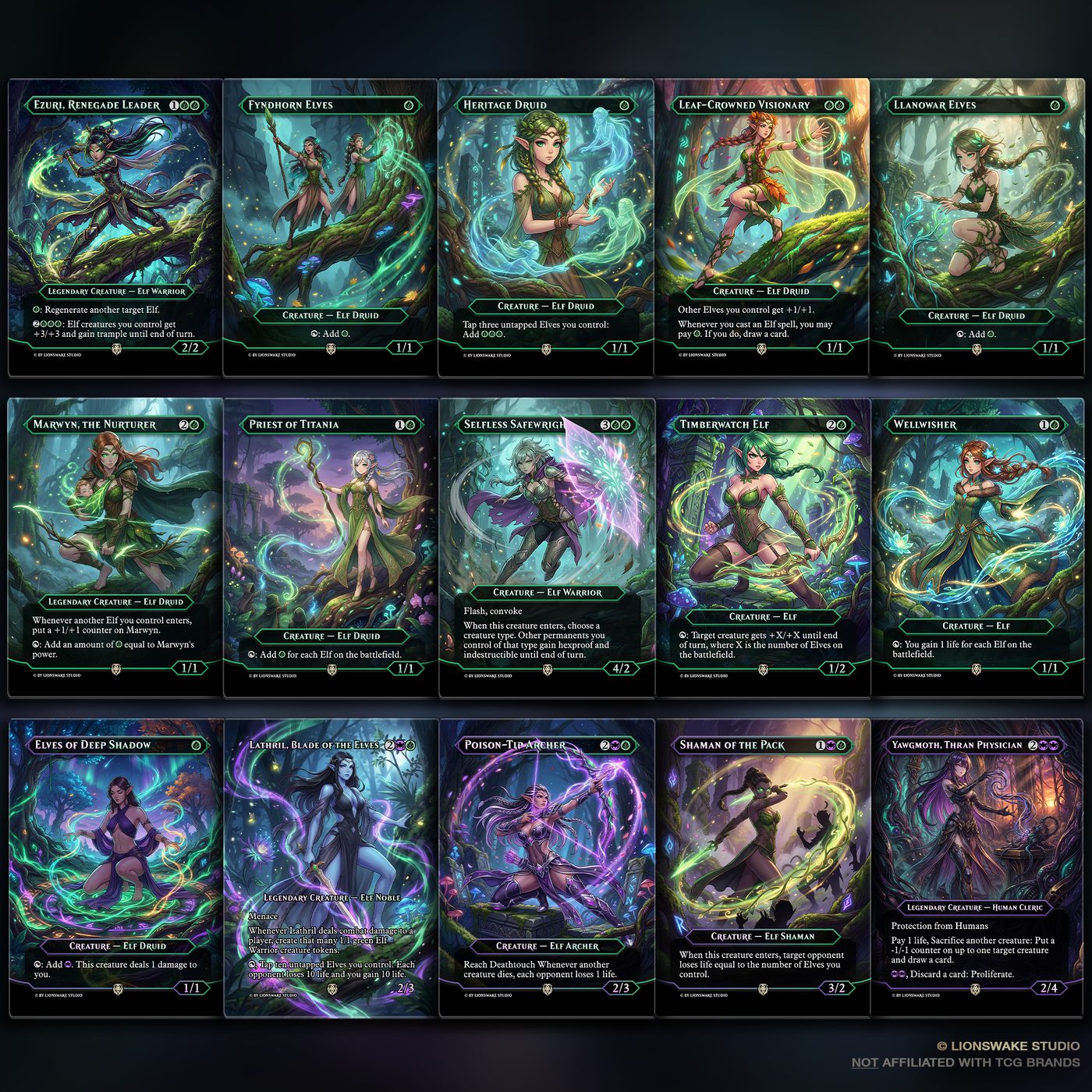 Lathril Elf Commander Deck — original artwork, view 8