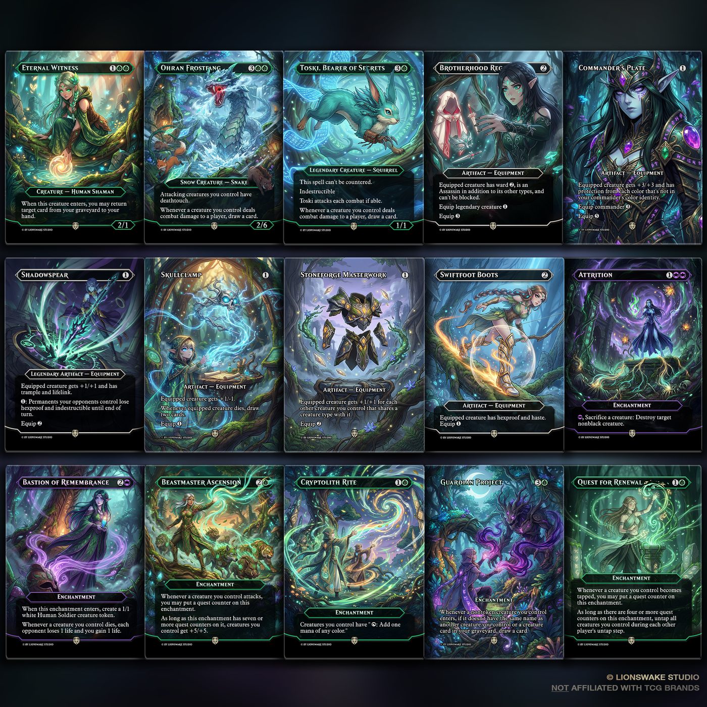 Lathril Elf Commander Deck — original artwork, view 9