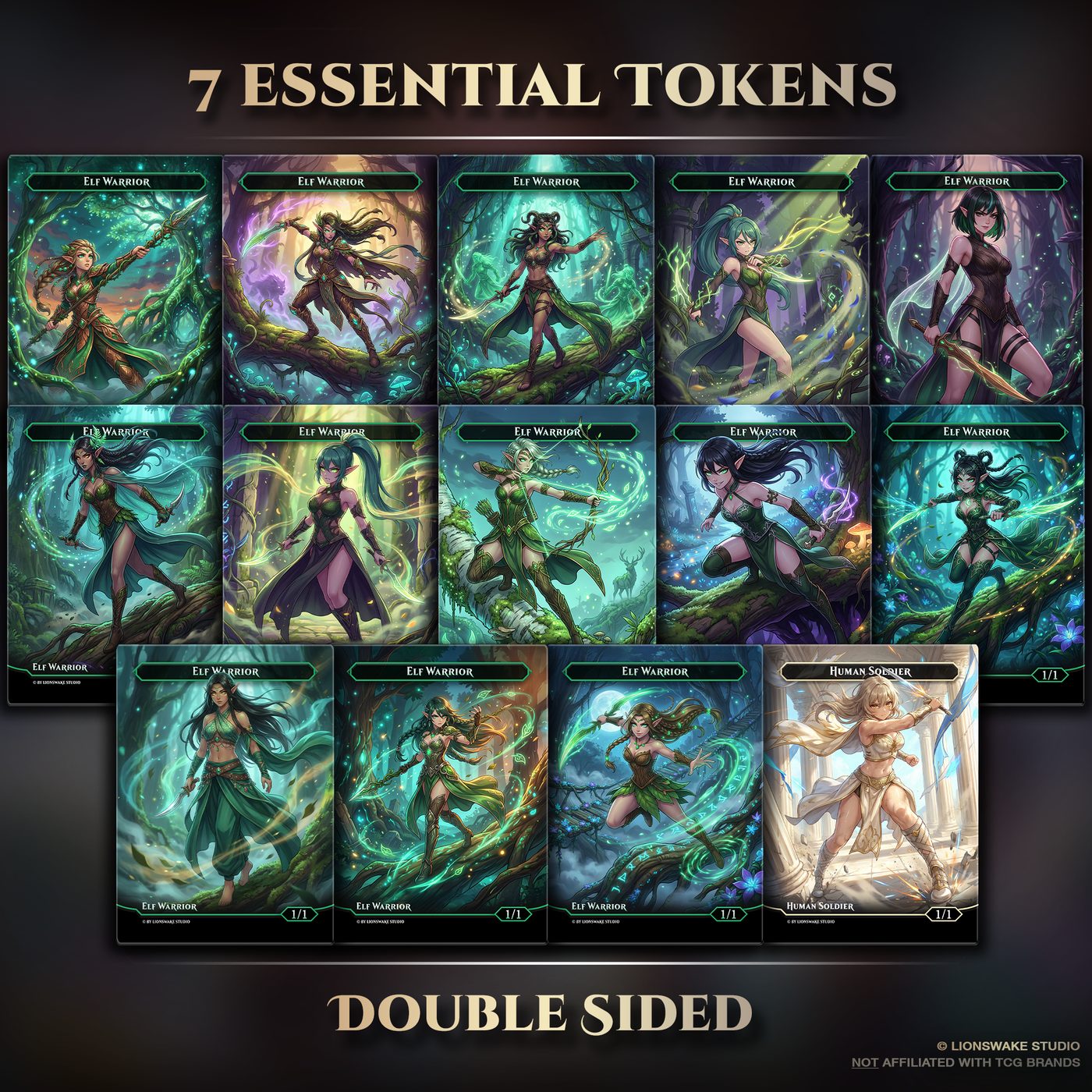 Lathril Elf Commander Deck — original artwork, view 15