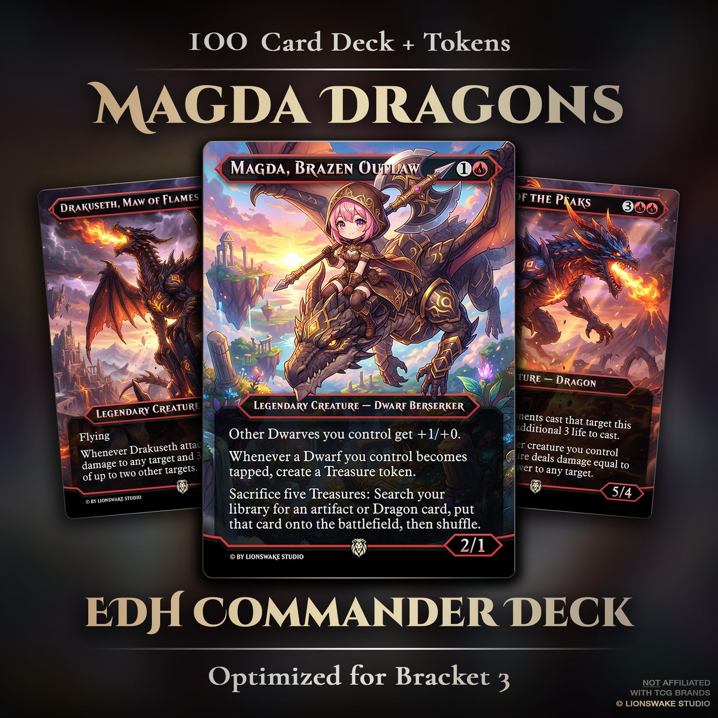 Magda Treasure Commander Deck — original artwork, view 2