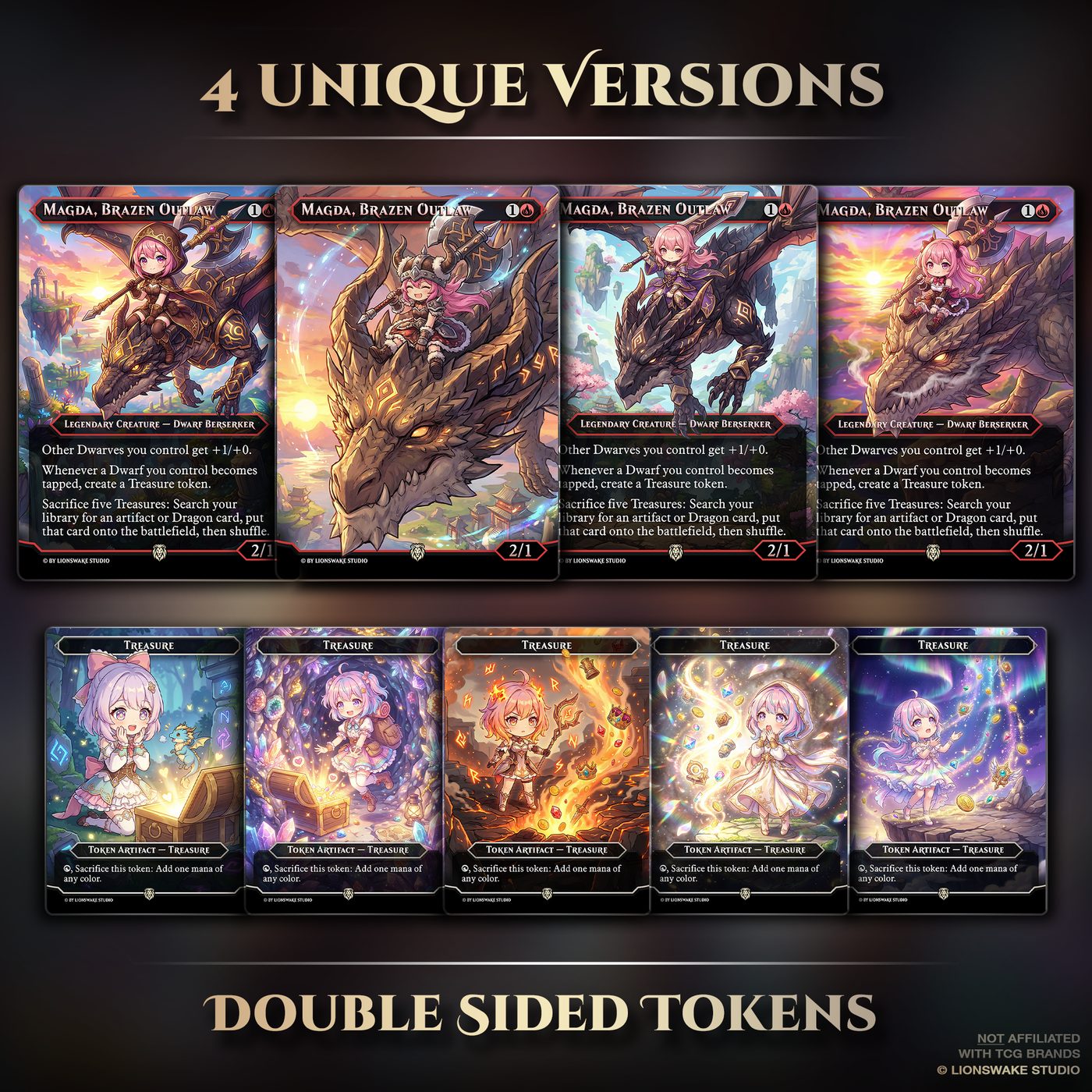 Magda Treasure Commander Deck — original artwork, view 3