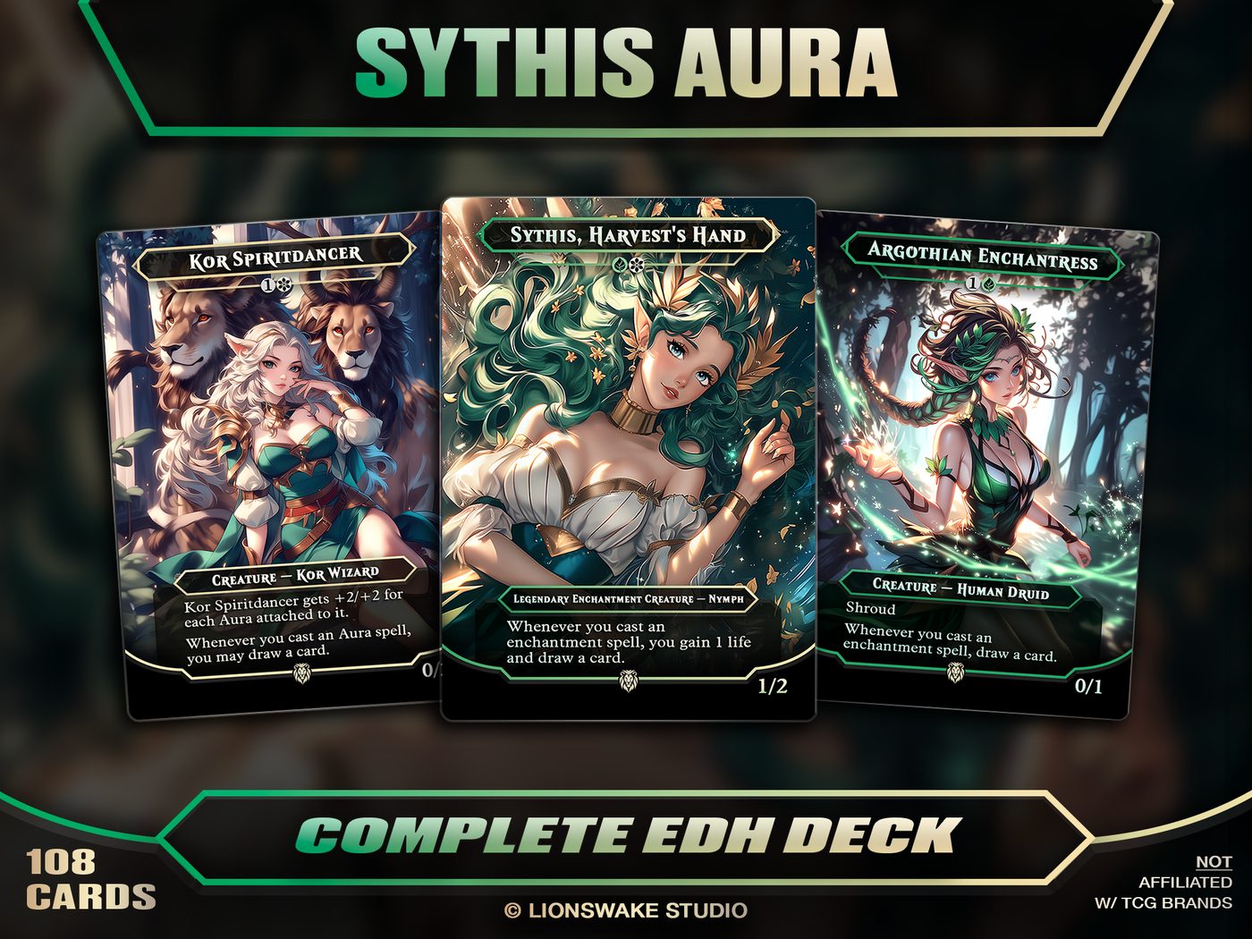Sythis Enchantress Commander Deck — custom original card art