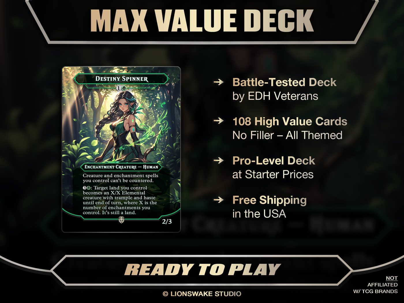 Sythis Enchantress Commander Deck — original artwork, view 3