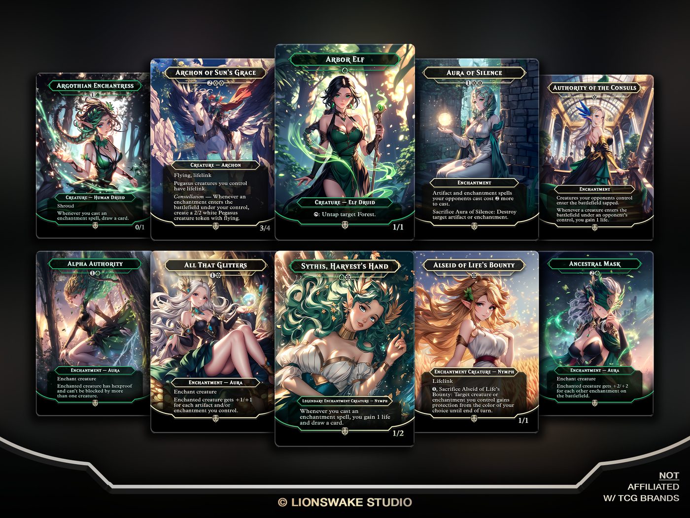 Sythis Enchantress Commander Deck — original artwork, view 4