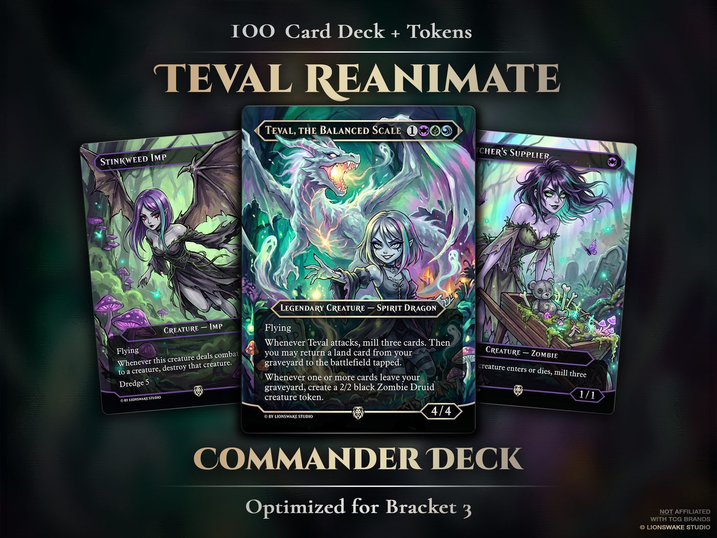 Teval Reanimator Commander Deck — custom original card art